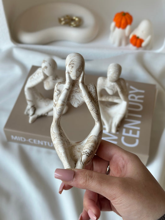 The Thinker Sculpture - Set of 3