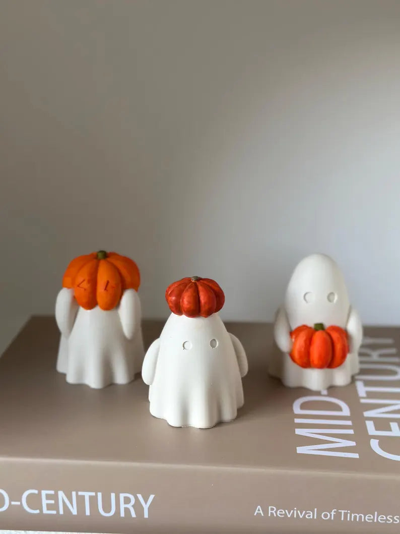Pumpkin Ghosts - Set of 3