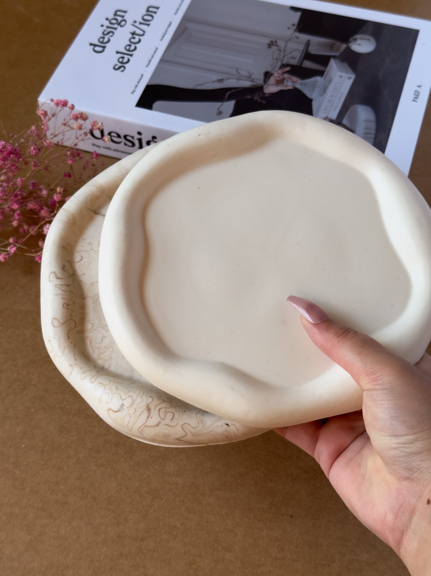 Round Irregular Cloudy Tray