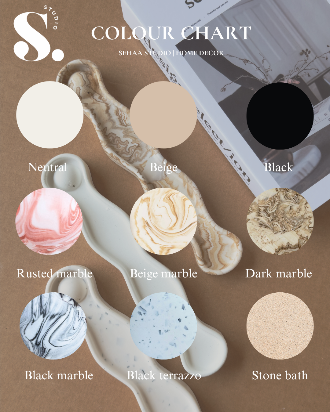 Bubble chunky coasters