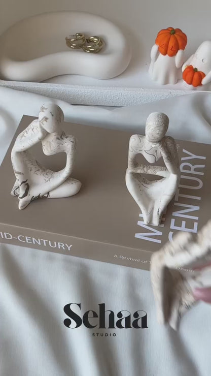 The Thinker Sculpture - Set of 3